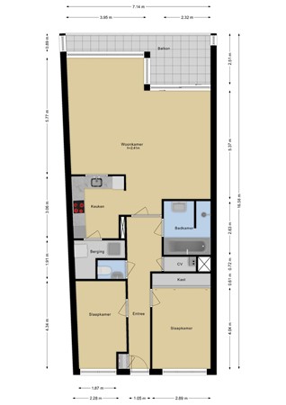 Floorplan - Watermolen 12, 3146 SR Maassluis