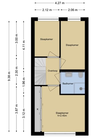 Floorplan - Echtpaar Curiedreef 9, 3146 BC Maassluis