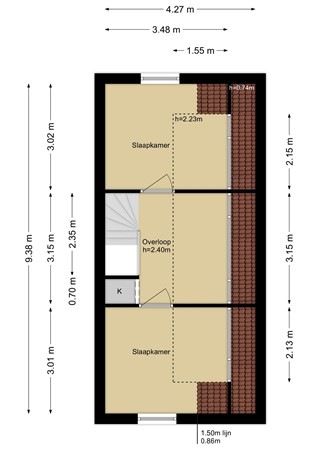 Floorplan - Echtpaar Curiedreef 9, 3146 BC Maassluis