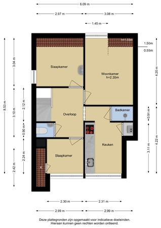 Floorplan - Prins Hendrikstraat 239B, 3151 AJ Hoek van Holland