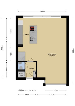 Floorplan - Wilgendal 23, 3142 AN Maassluis