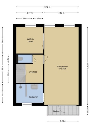 Floorplan - Wilgendal 23, 3142 AN Maassluis