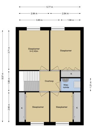 Floorplan - Einthovenstraat 7, 3132 TB Vlaardingen