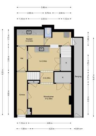 Floorplan - Westhavenplaats 2, 3131 BT Vlaardingen