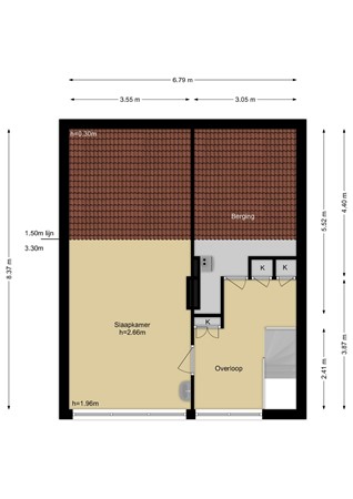Floorplan - Maeterlinckdreef 4, 3146 BL Maassluis