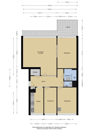 Floorplan - Merellaan 91, 3145 EC Maassluis