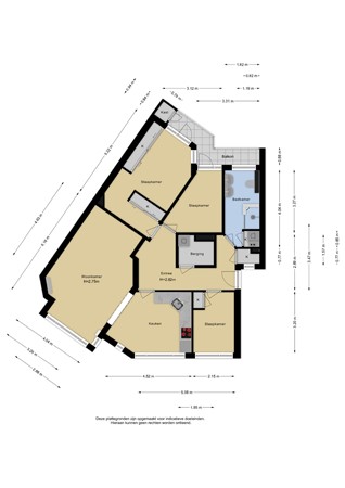 Floorplan - Vreeswijkstraat 417, 2546 AM Den Haag