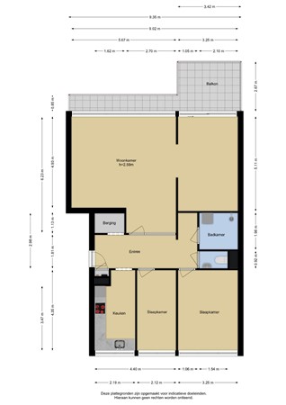 Floorplan - Merellaan 241, 3145 EH Maassluis