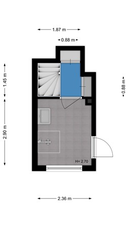Floorplan - Zestienhovensekade 248, 3043 KW Rotterdam