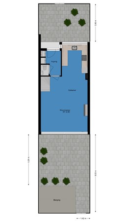 Floorplan - Archimedesstraat 17, 2871 XJ Schoonhoven