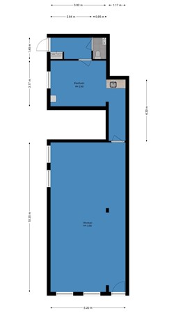Floorplan - Lopikerstraat 16, 2871 BX Schoonhoven