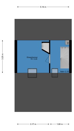 Floorplan - Esdoornstraat 43, 2871 RV Schoonhoven
