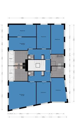 Floorplan - Aartsbisschop Romerostraat 332, 3573 AV Utrecht