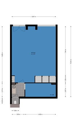 Floorplan - Burgemeester Roosstraat 26, 2941 AC Lekkerkerk