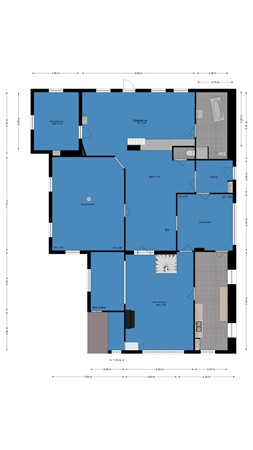 Floorplan - Schuwacht 156A, 2941 EJ Lekkerkerk