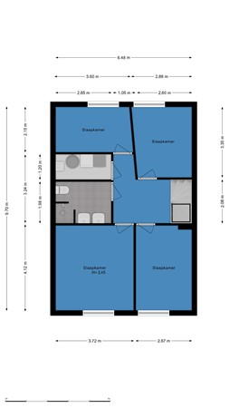 Floorplan - Vrouwenmantel 81, 2871 NS Schoonhoven