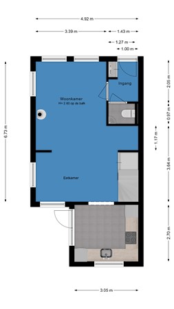 Floorplan - Westersteeg 12, 2941 AX Lekkerkerk