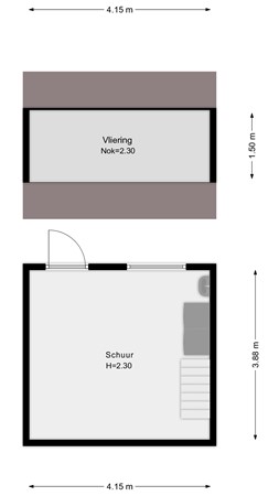 Floorplan - Westersteeg 12, 2941 AX Lekkerkerk