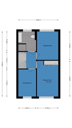 Floorplan - Molenlaan 38, 2964 HG Groot-Ammers