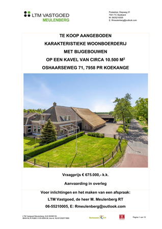 Brochure preview - Verkoopbrochure Oshaarseweg 71, 7958 PR Koekange.pdf