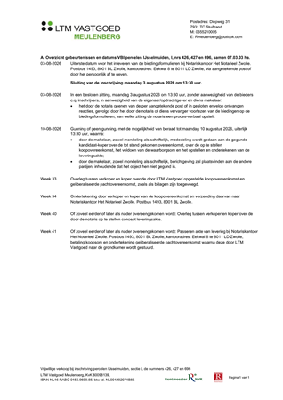 Brochure preview - A. Overzicht gebeurtenissen en datums VBI percelen IJsselmuiden, I, nrs 426, 427 en 696, samen 07.03.03 ha..pdf