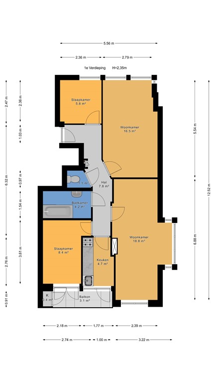mediumsize floorplan