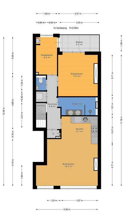mediumsize floorplan