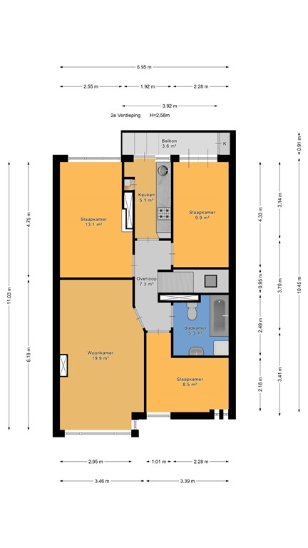 mediumsize floorplan
