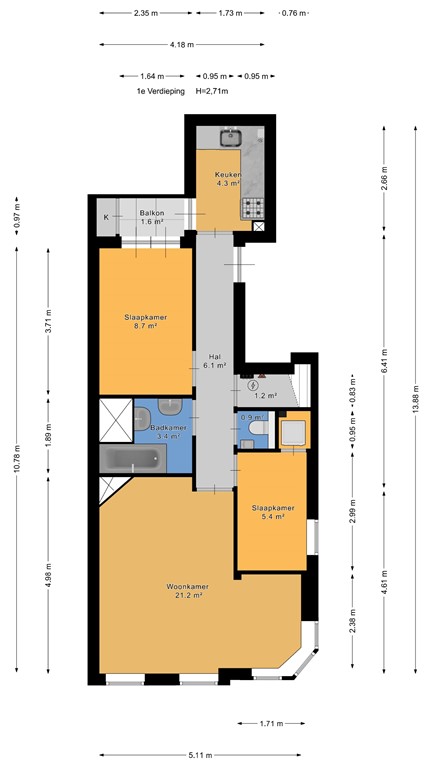 mediumsize floorplan