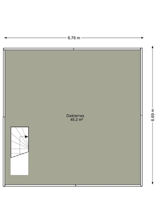 Albert Cuypstraat 276G, 1073 BR Amsterdam - Dakterras - 2D.jpg