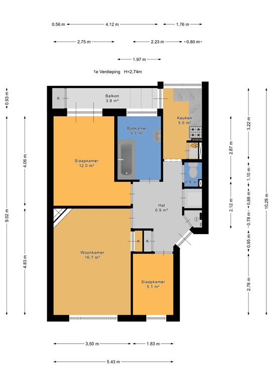 mediumsize floorplan