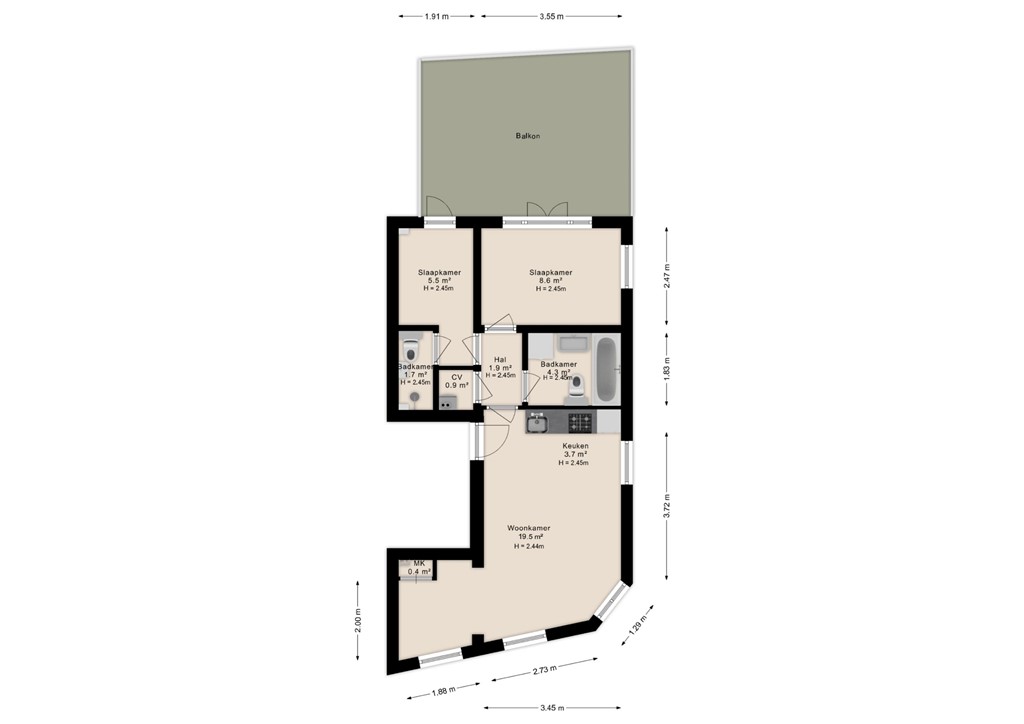 mediumsize floorplan