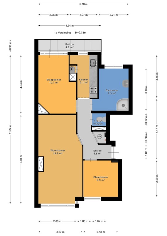 mediumsize floorplan