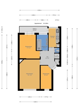 Loosdrechtsestraat 18, 2574 PM Den Haag - 188606716_loosdrechtsestr_appartement_first_design_20260817_49a99c.jpg