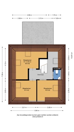 Floorplan - Riperwei 9, 8406 AJ Tijnje