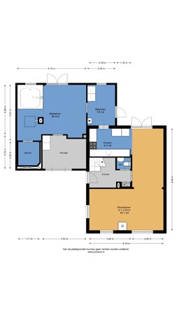 Floorplan - Lytse Leane 41, 9249 NL Frieschepalen