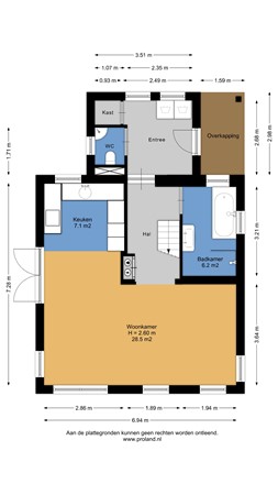 Floorplan - Riperwei 9, 8406 AJ Tijnje