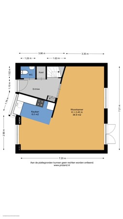 Floorplan - Kiryat-Onoplein 107, 9203 KS Drachten