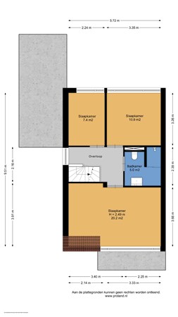 Floorplan - Tsjotter 11, 8401 MT Gorredijk