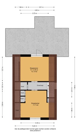 Floorplan - Merkebuorren 51, 9241 GB Wijnjewoude