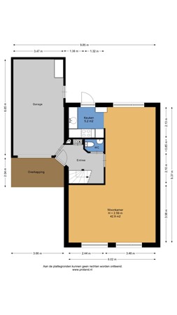 Floorplan - De Strikel 5, 8411 RM Jubbega