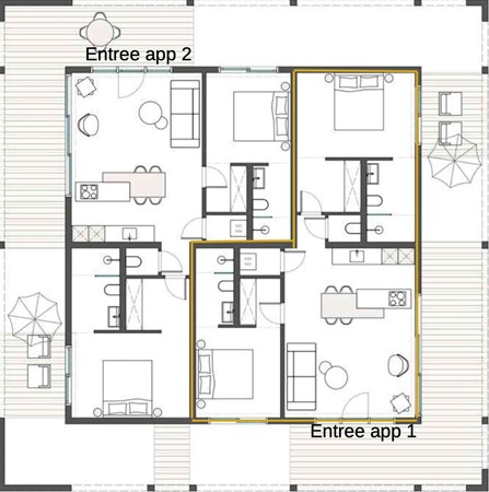 Floorplan - Weg Naar Santa Catharina 1E, Willemstad