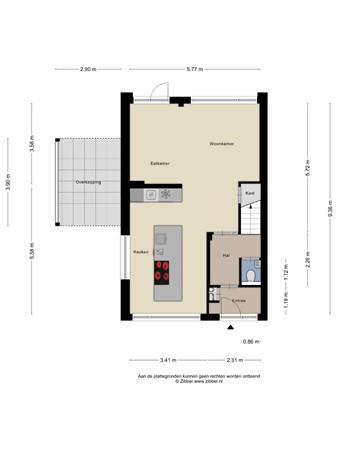 Floorplan - Heidekruid 12, 3068 RV Rotterdam