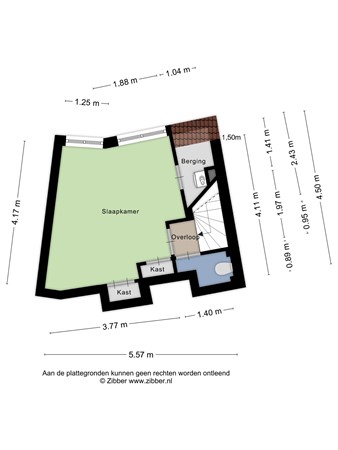 Floorplan - Kleiweg 90A, 3051 GV Rotterdam