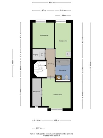 Floorplan - Menkemastraat 55, 2532 TE Den Haag