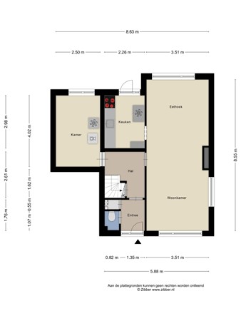 Floorplan - Averdijk 84, 3079 GG Rotterdam