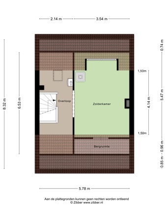 Floorplan - Heidekruid 25, 3068 RT Rotterdam
