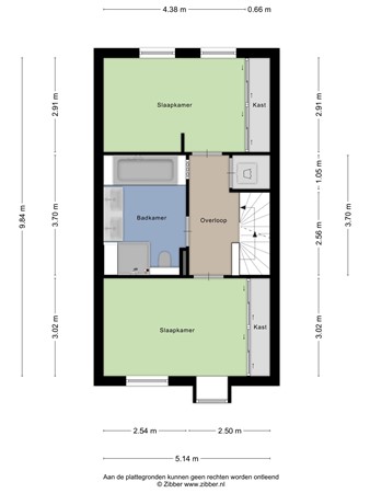 Floorplan - Rhodoshof 3, 3059 XM Rotterdam