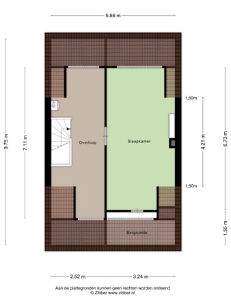Floorplan - Dennekruid 212, 3068 SM Rotterdam