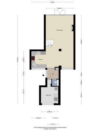 Floorplan - Duindoorn 25, 3068 MG Rotterdam